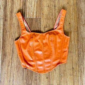 Sincerely Jules Vibrant Orange Bodysuit